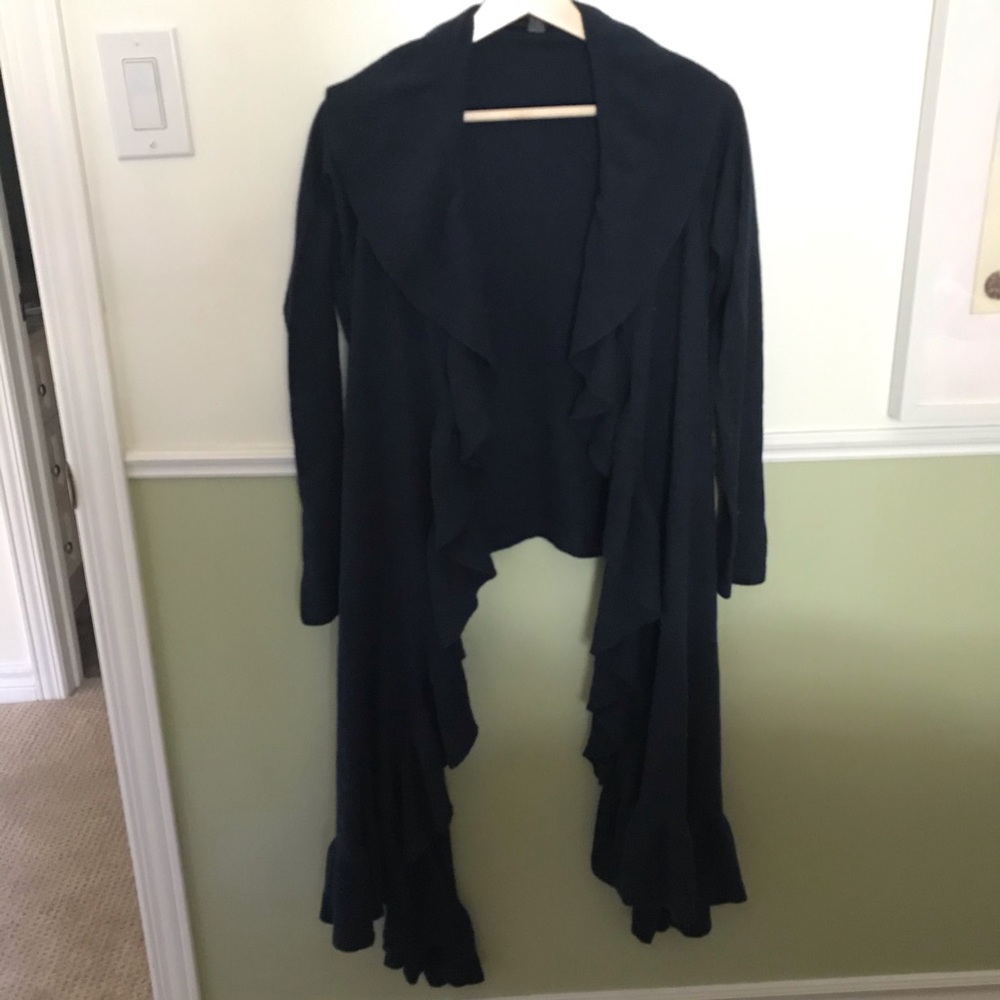 Cashmere blend angled sweater